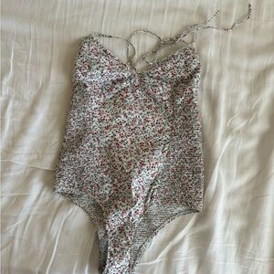 Floral Print Women's Bodysuit